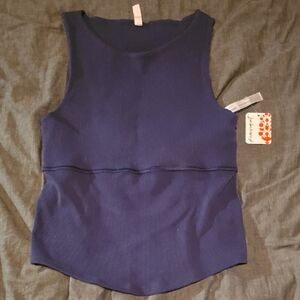 Women's Navy Sleeveless Top